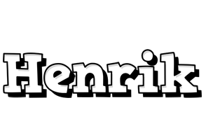 Henrik snowing logo