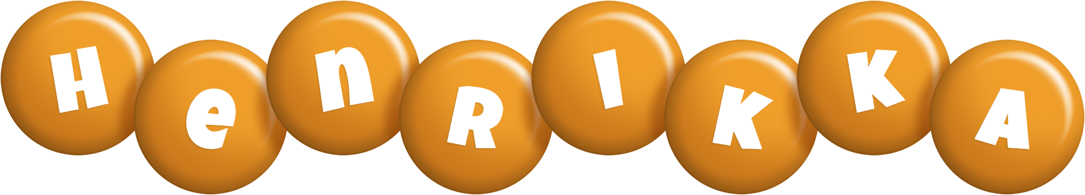 Henrikka candy-orange logo