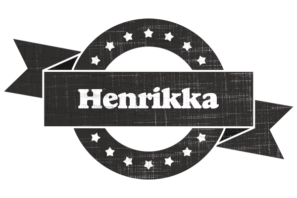 Henrikka grunge logo