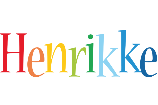 Henrikke birthday logo