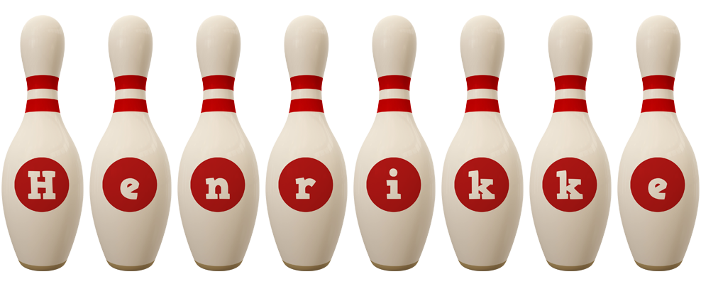 Henrikke bowling-pin logo