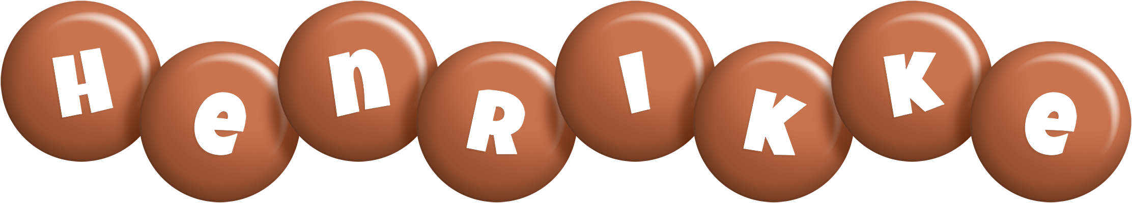 Henrikke candy-brown logo