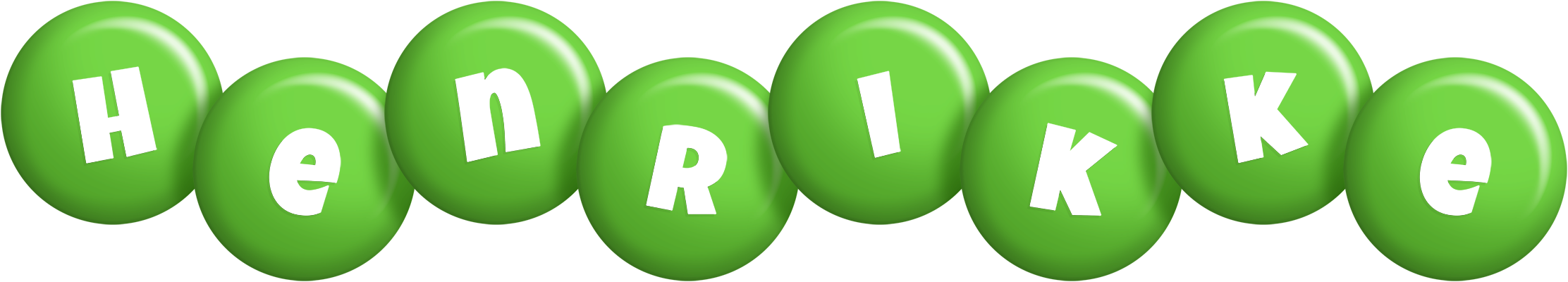 Henrikke candy-green logo