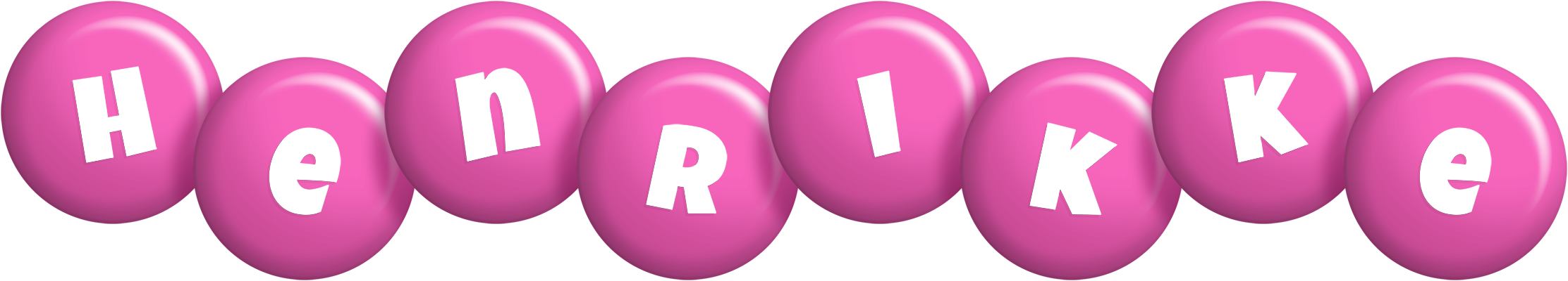 Henrikke candy-pink logo