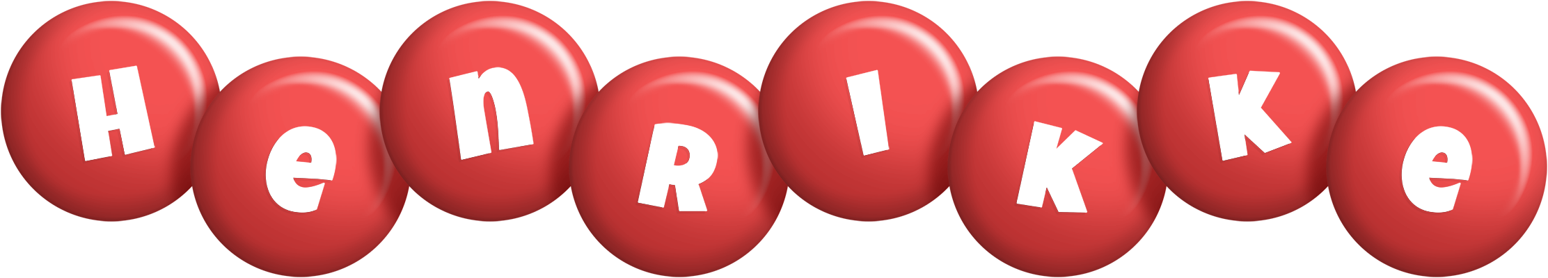 Henrikke candy-red logo