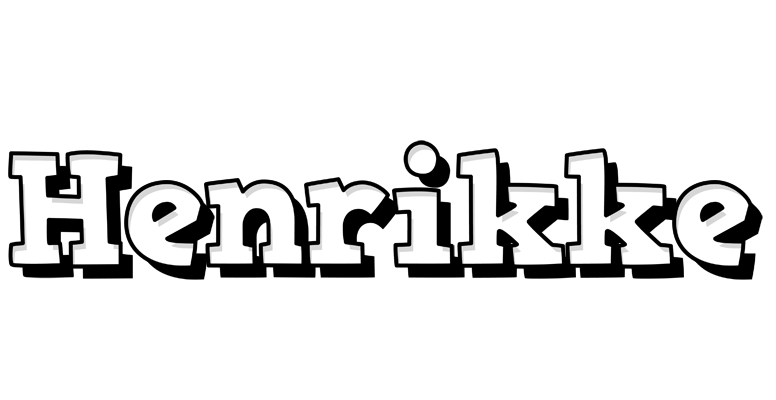 Henrikke snowing logo