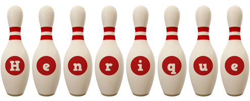 Henrique bowling-pin logo