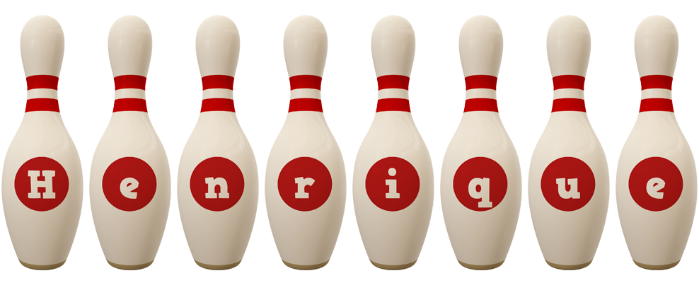 Henrique bowling-pin logo