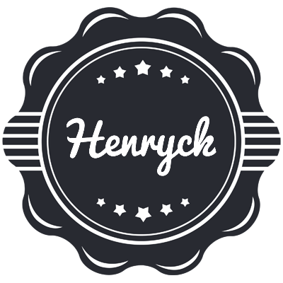 Henryck badge logo