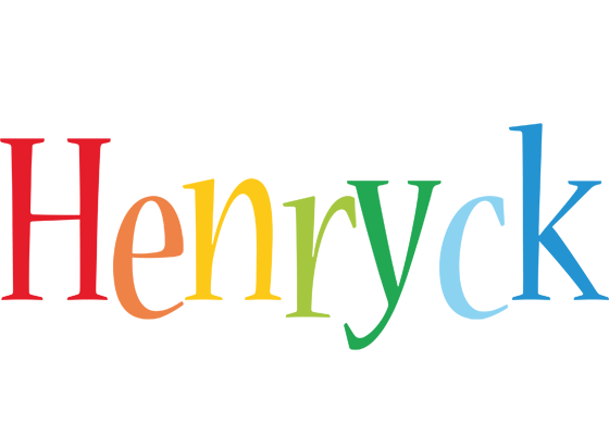 Henryck birthday logo