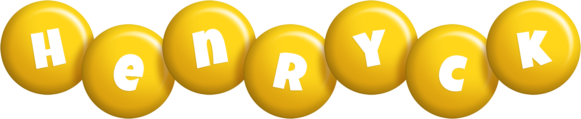 Henryck candy-yellow logo