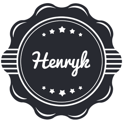 Henryk badge logo