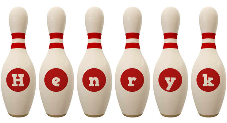 Henryk bowling-pin logo