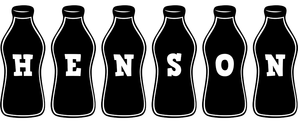 Henson bottle logo
