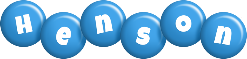 Henson candy-blue logo