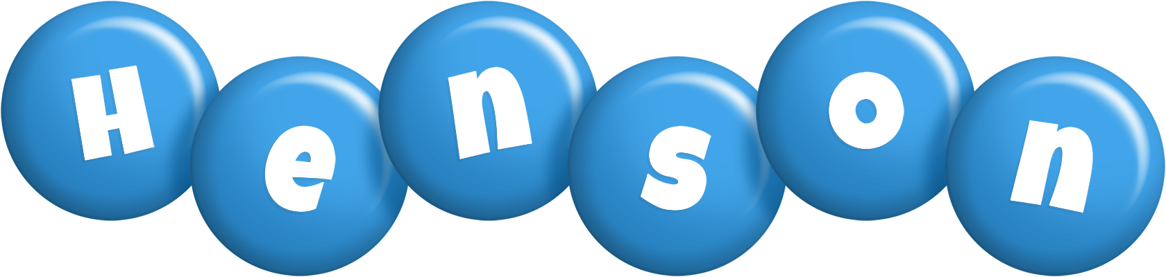 Henson candy-blue logo