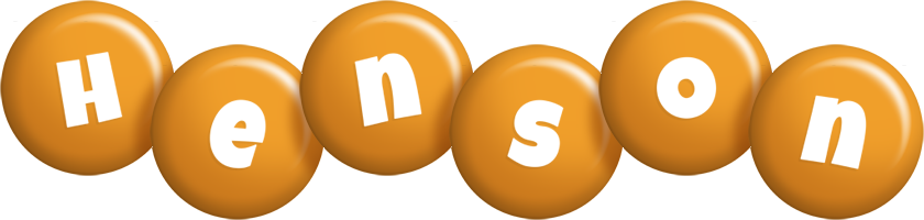 Henson candy-orange logo