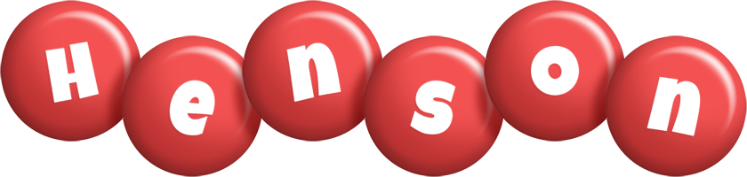 Henson candy-red logo