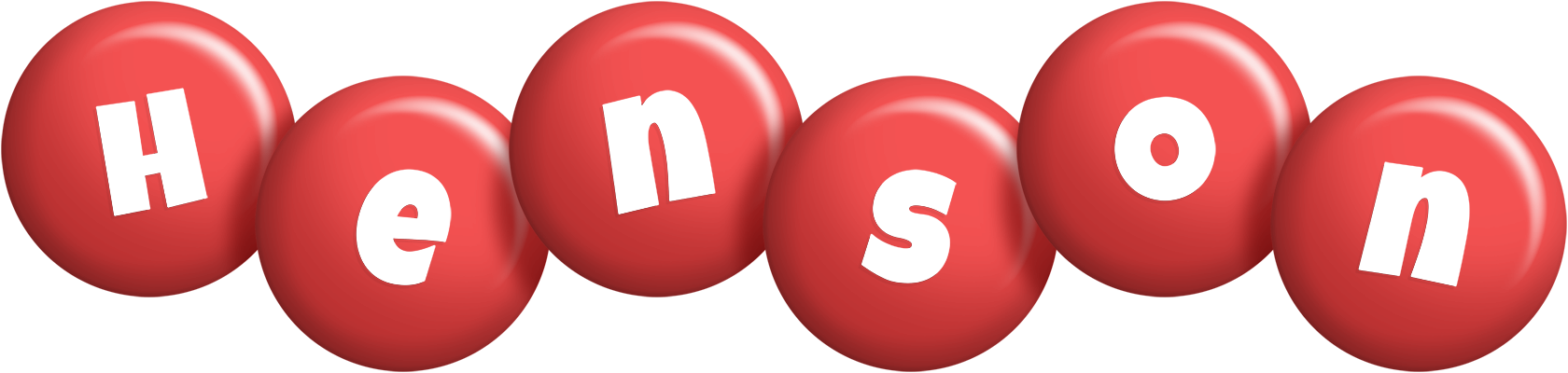 Henson candy-red logo
