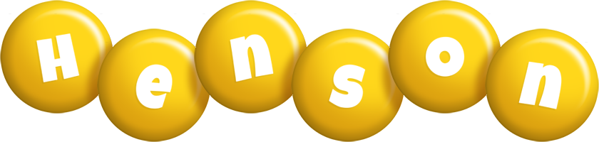 Henson candy-yellow logo