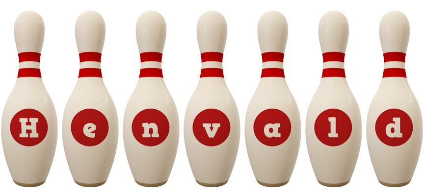 Henvald bowling-pin logo