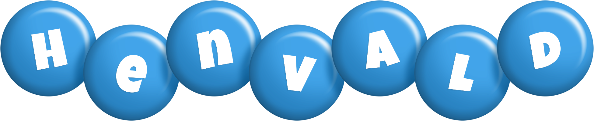 Henvald candy-blue logo