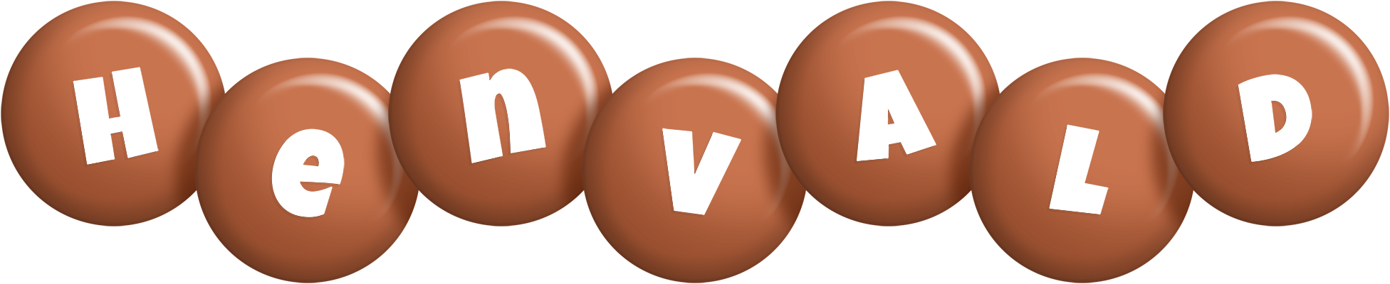 Henvald candy-brown logo