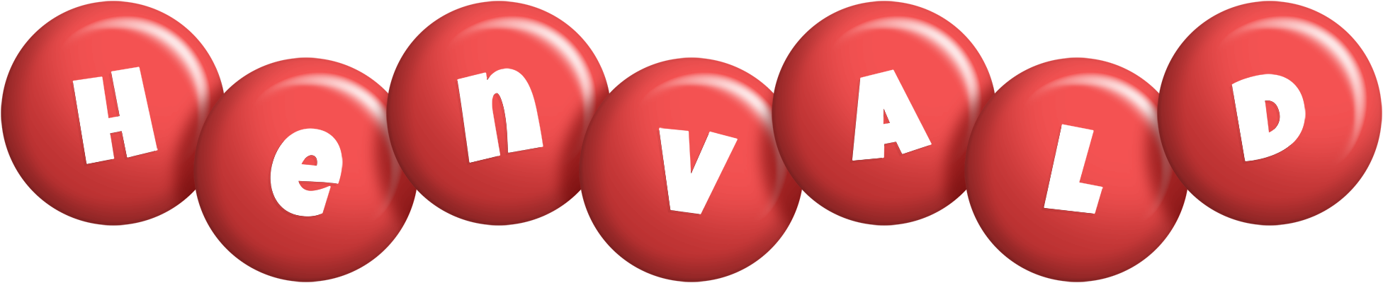 Henvald candy-red logo