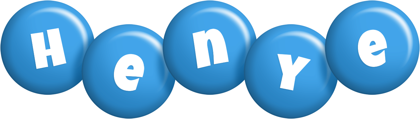 Henye candy-blue logo