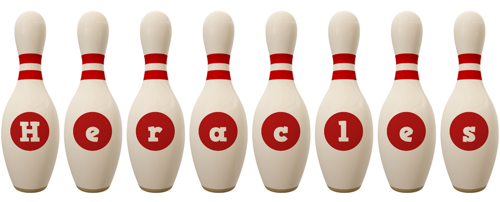 Heracles bowling-pin logo