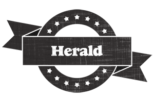 Herald grunge logo