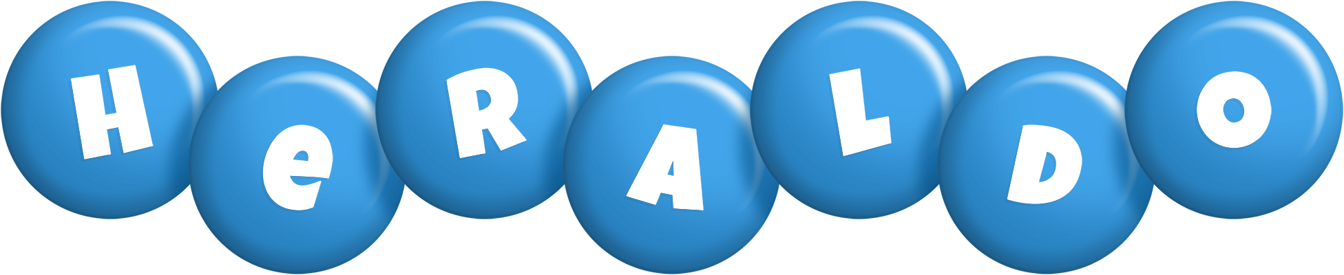 Heraldo candy-blue logo