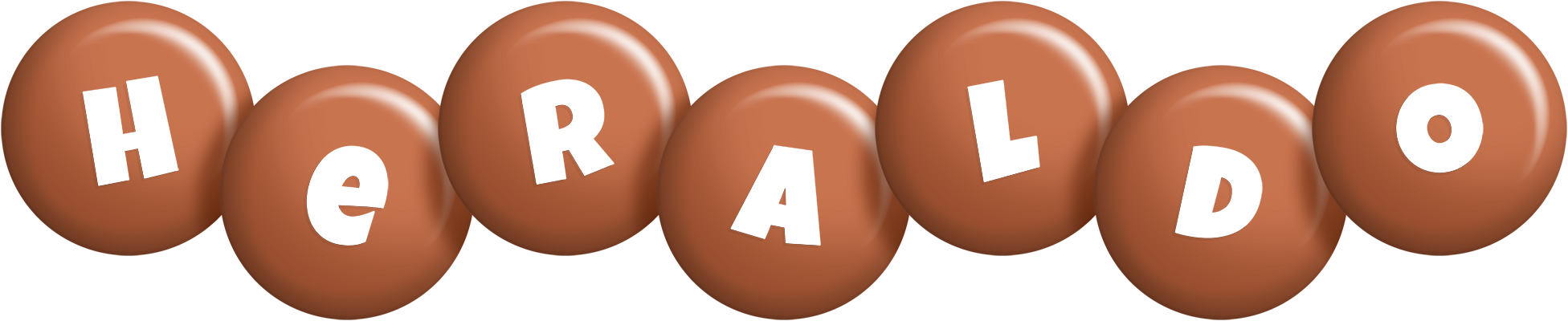 Heraldo candy-brown logo