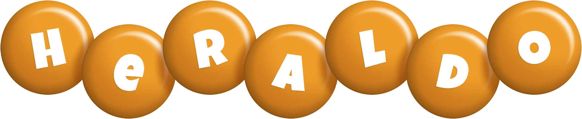 Heraldo candy-orange logo