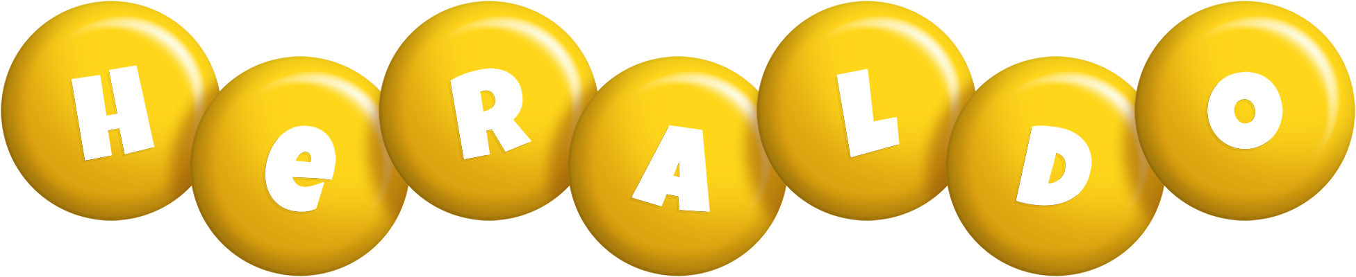 Heraldo candy-yellow logo