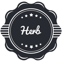 Herb badge logo