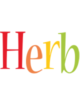 Herb birthday logo