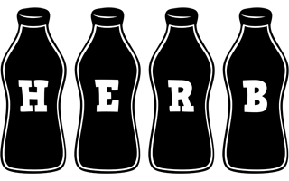 Herb bottle logo