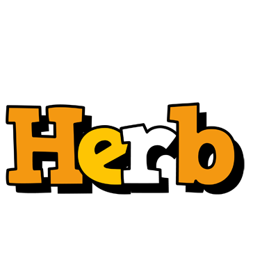 Herb cartoon logo