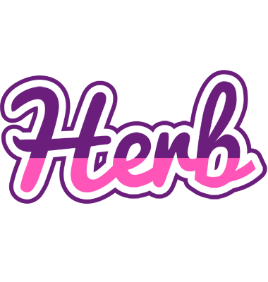 Herb cheerful logo
