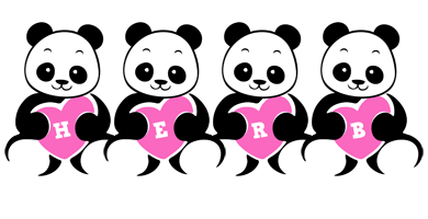 Herb love-panda logo
