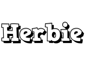 Herbie snowing logo