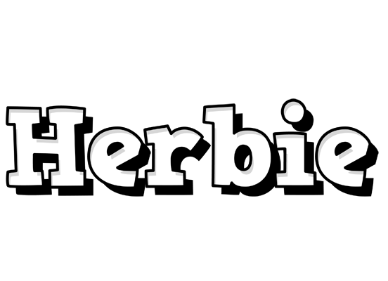 Herbie snowing logo