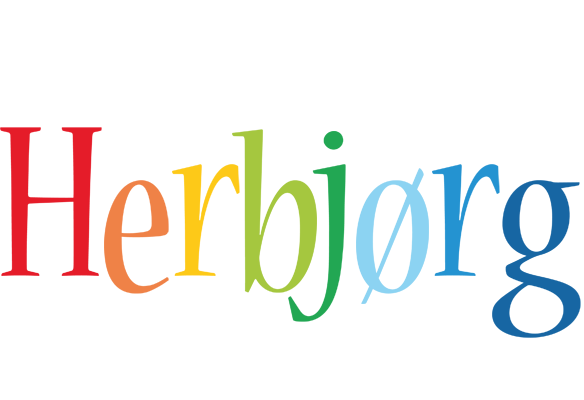 Herbjørg birthday logo