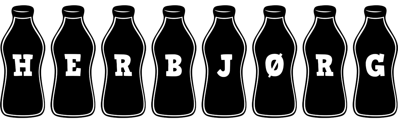 Herbjørg bottle logo