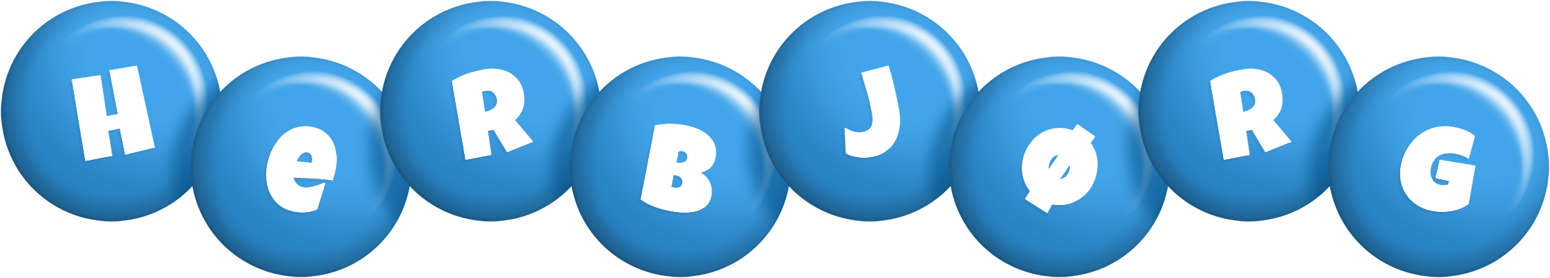 Herbjørg candy-blue logo