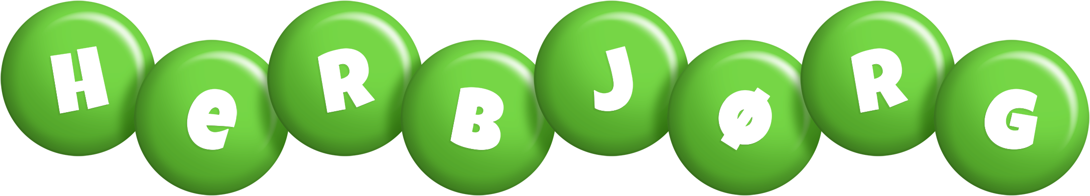 Herbjørg candy-green logo