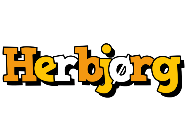 Herbjørg cartoon logo