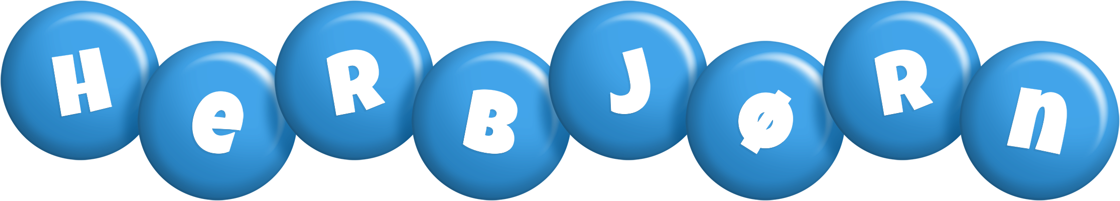 Herbjørn candy-blue logo