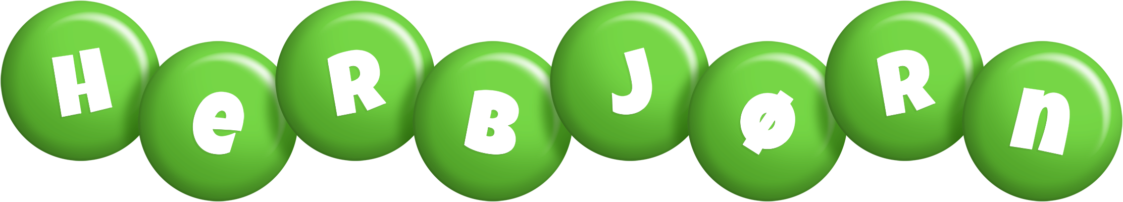 Herbjørn candy-green logo